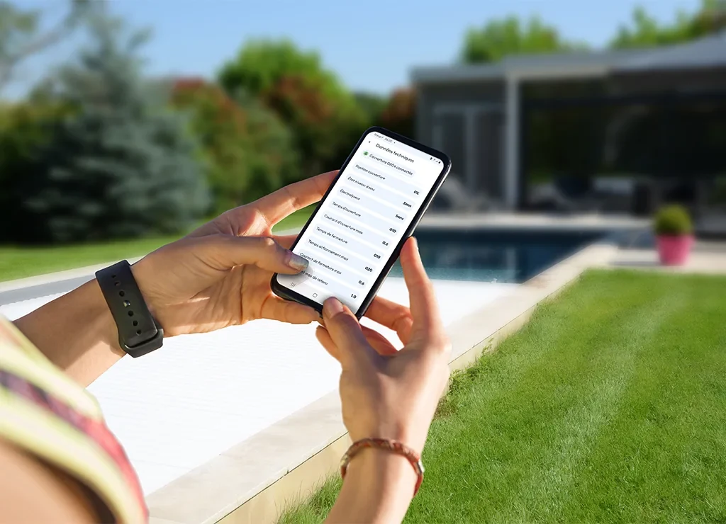 Ovládanie zakrytia Abriblue cez mobilnú aplikáciu