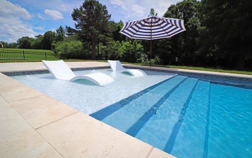 Plastový bazén ležadlový - RELAX. Plastové bazeny s ležadlovou časťou na opaľovanie alebo hranie sa s deťmi